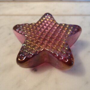 iridescent star paperweight~ Robert Held